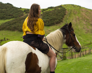 Kowhai crop top