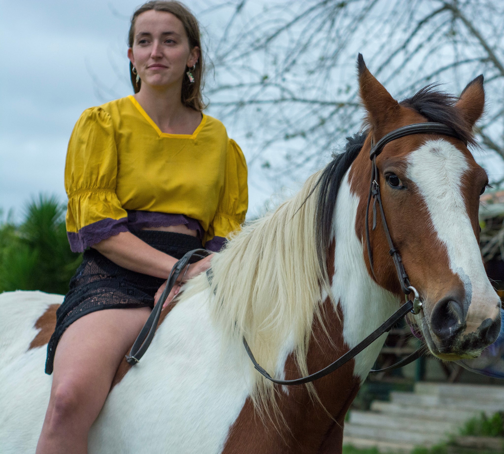 Kowhai crop top