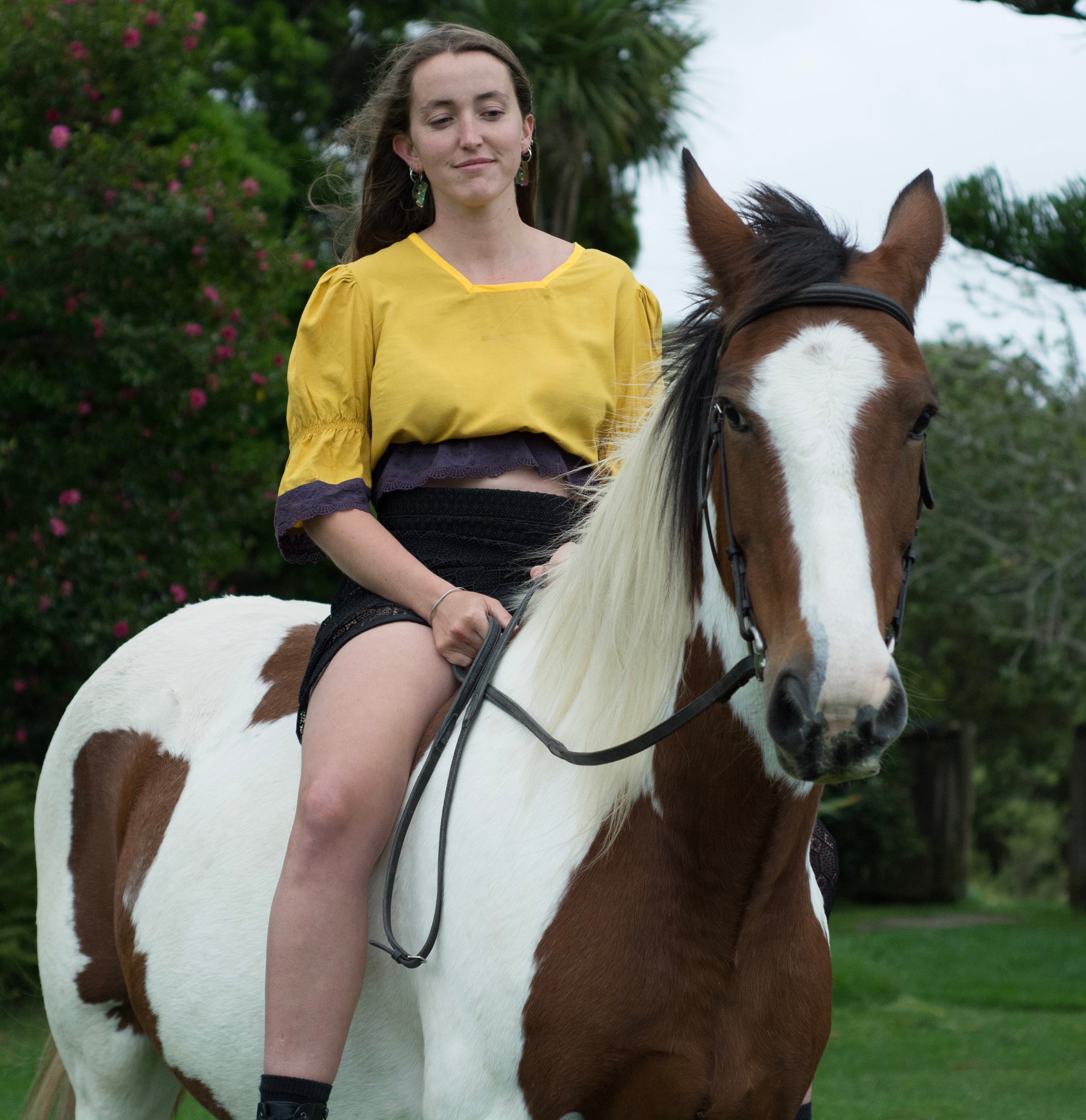 Kowhai crop top
