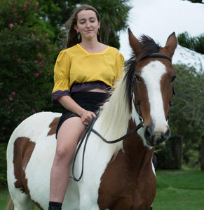 Kowhai crop top