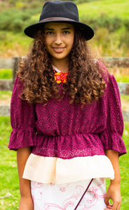 Kowhai crop top