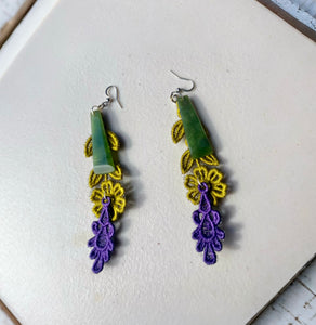 Elegant Pounamu vintage earrings