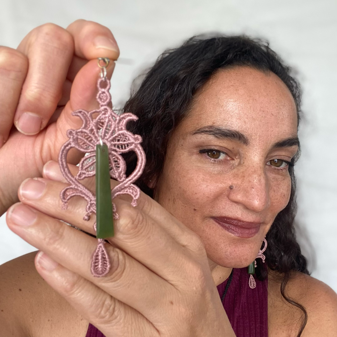 Elegant Pounamu vintage earrings