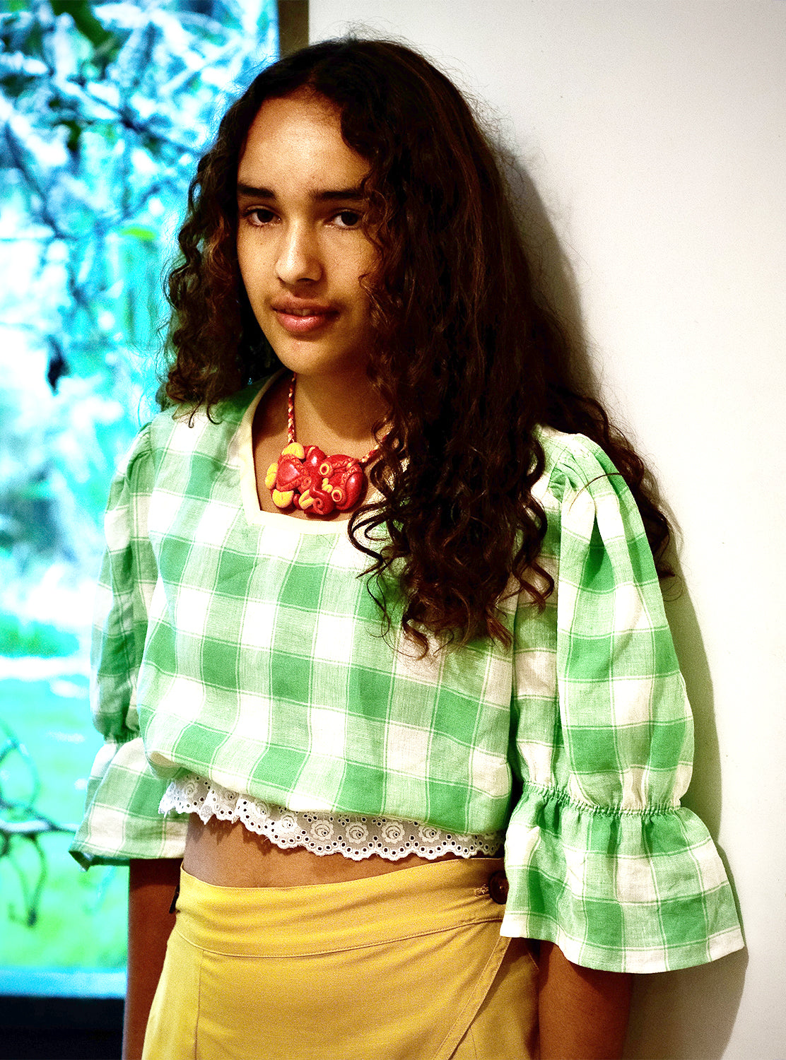 Kowhai crop top