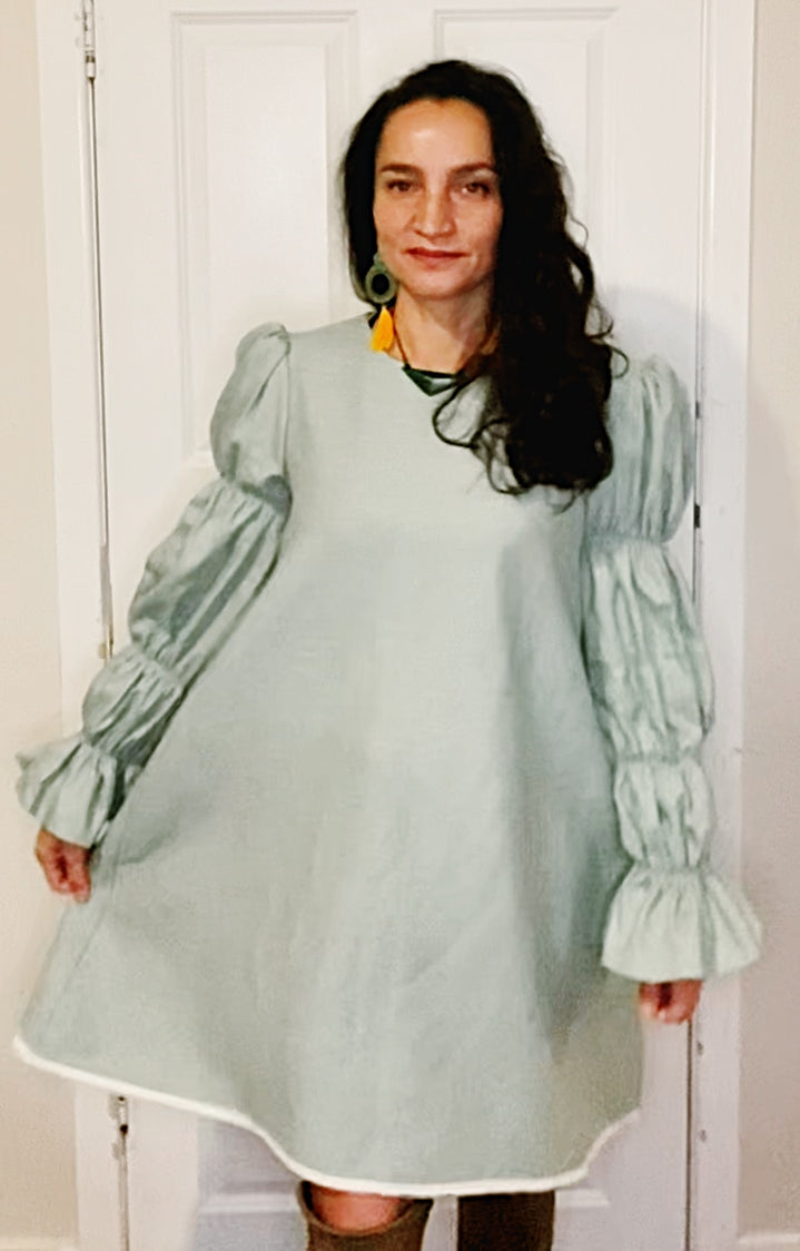 100% organic Puff sleeve Tess dress