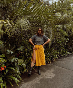 Asymmetrical wrap skirt - 2 looks
