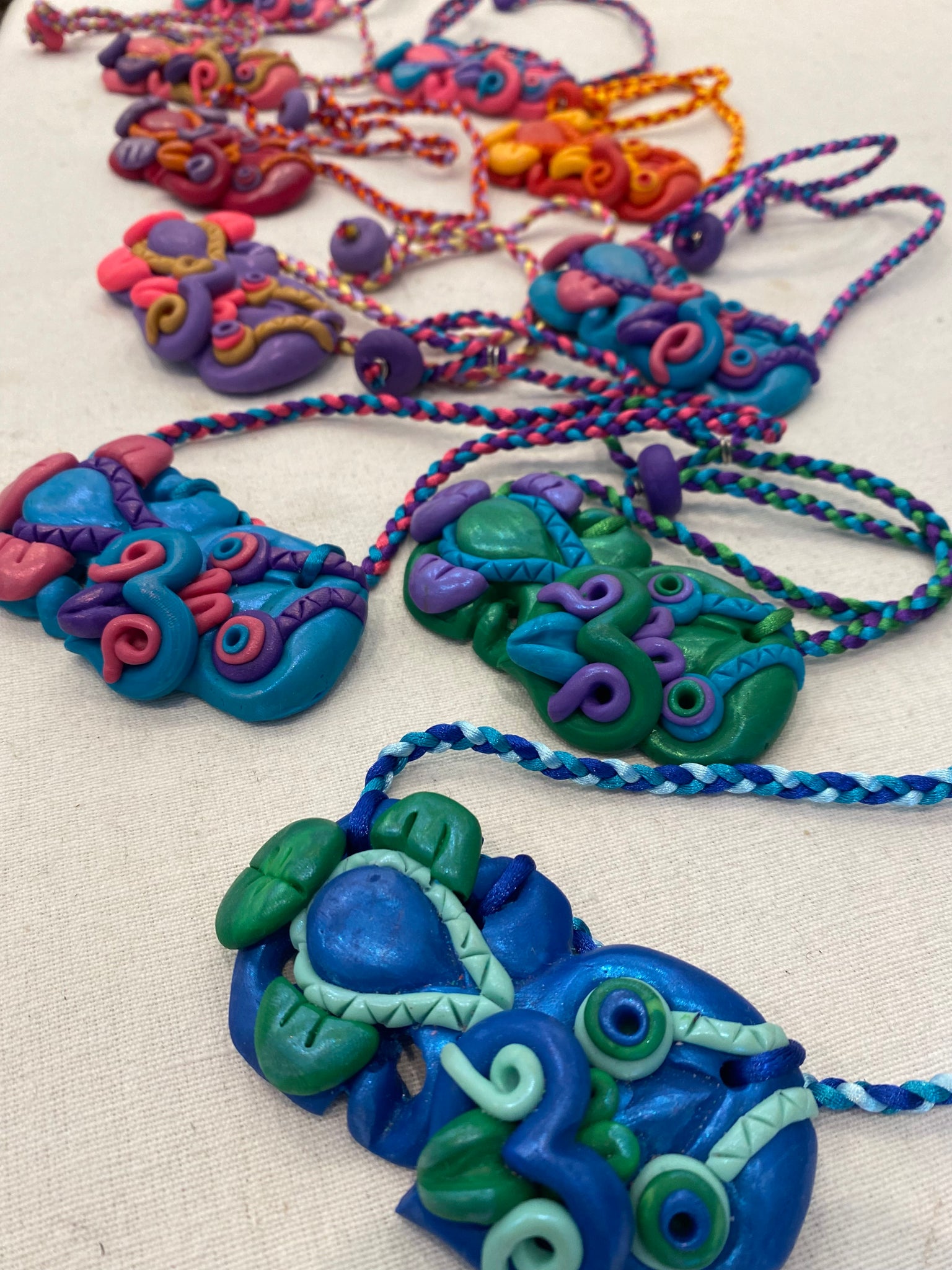 Polymer clay Large Tiki