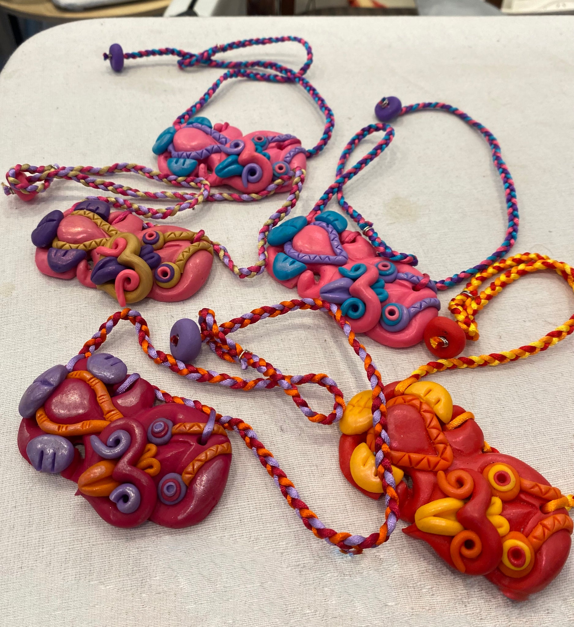 Polymer clay Large Tiki
