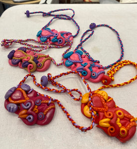 Polymer clay Large Tiki